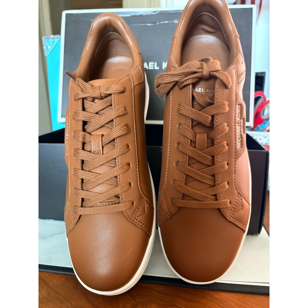 Michael Kors Men's Keating Sneakers Leather. 10M, New With Box
